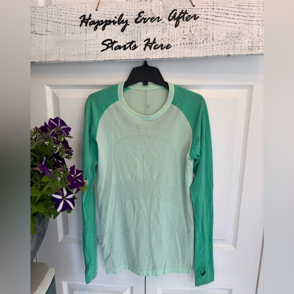 Lululemon Athletica Seafoam Long Sleeve Top - No Size Fits Like Women’s Medium